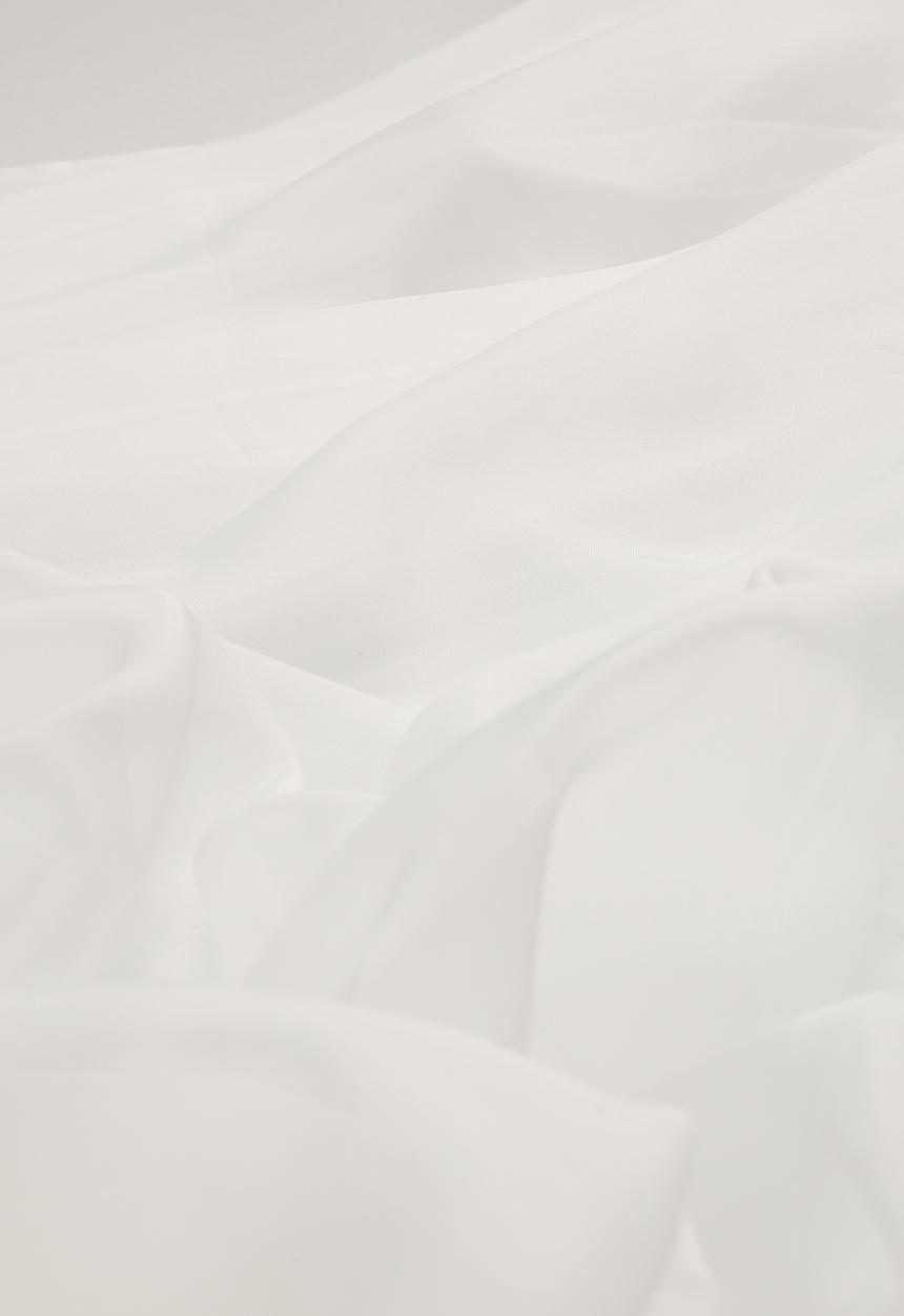 Design Collection - Plain voile eyelet curtain - white