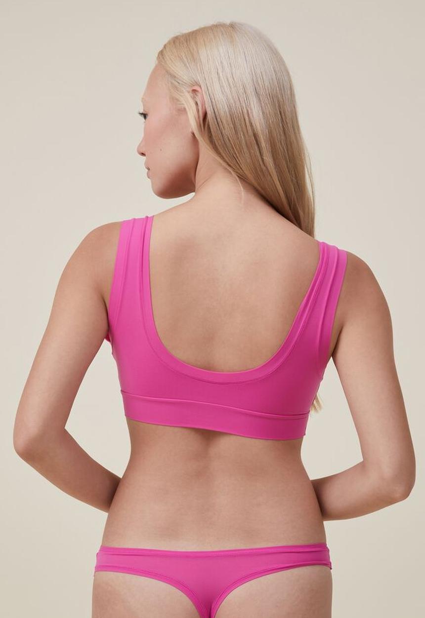 Cotton On - The flexi bralette - lolly pink