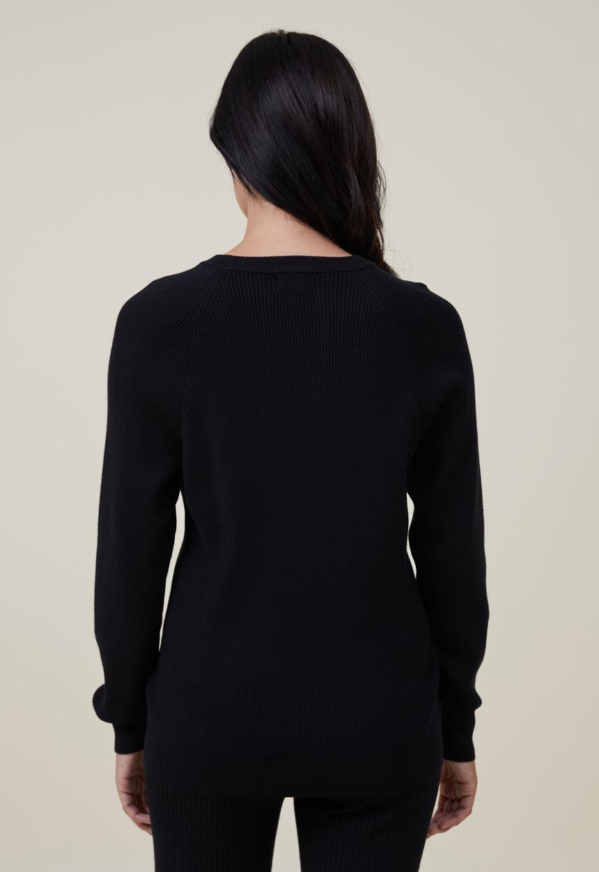 Cotton On - Maternity friendly urban pullover - black