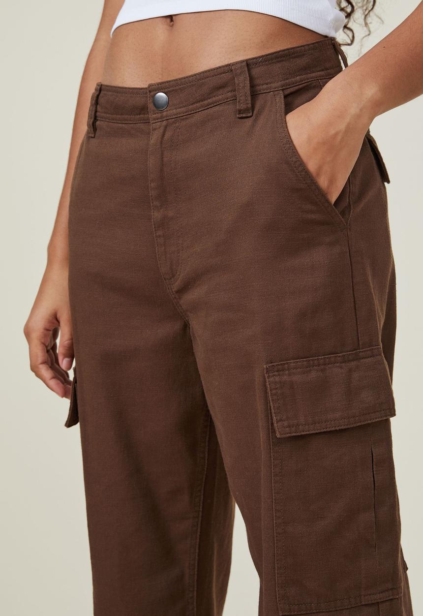 Cotton On - Bobbie cargo pant - brown