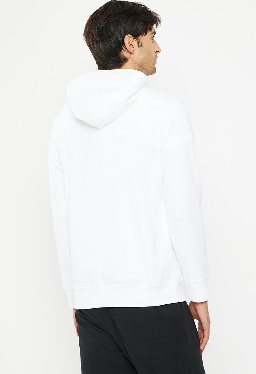 Reebok - Ri big stacked logo hoodie - white