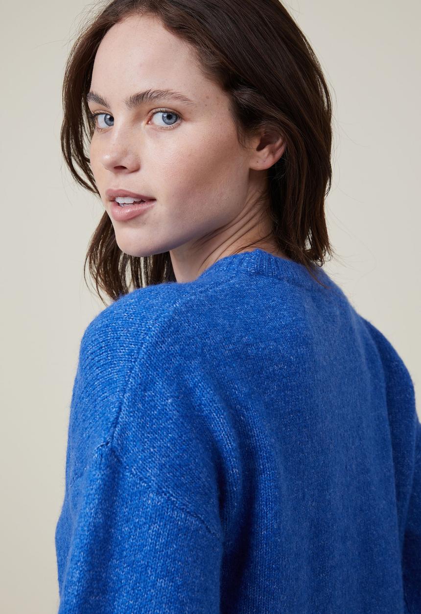 Cotton On - Blondie crew pullover - rich blue