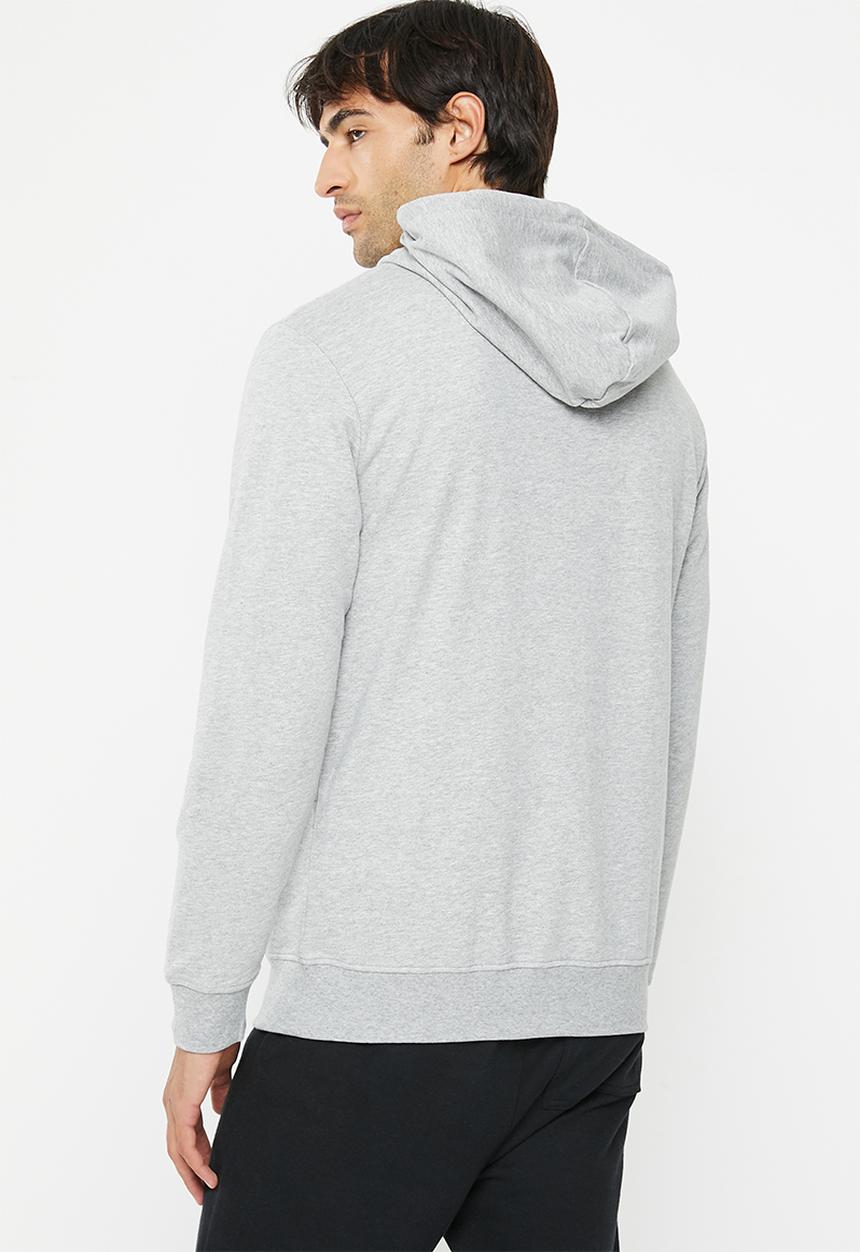 Reebok - Ri big stacked logo hoodie - grey