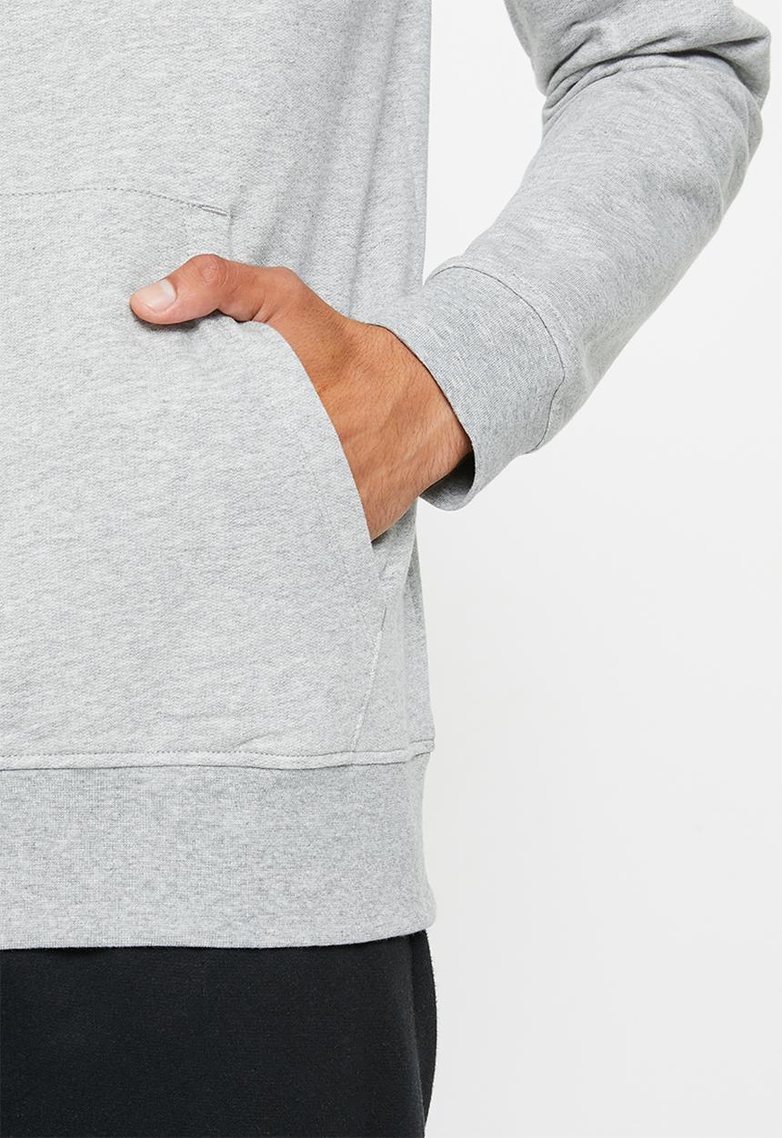 Reebok - Ri big stacked logo hoodie - grey