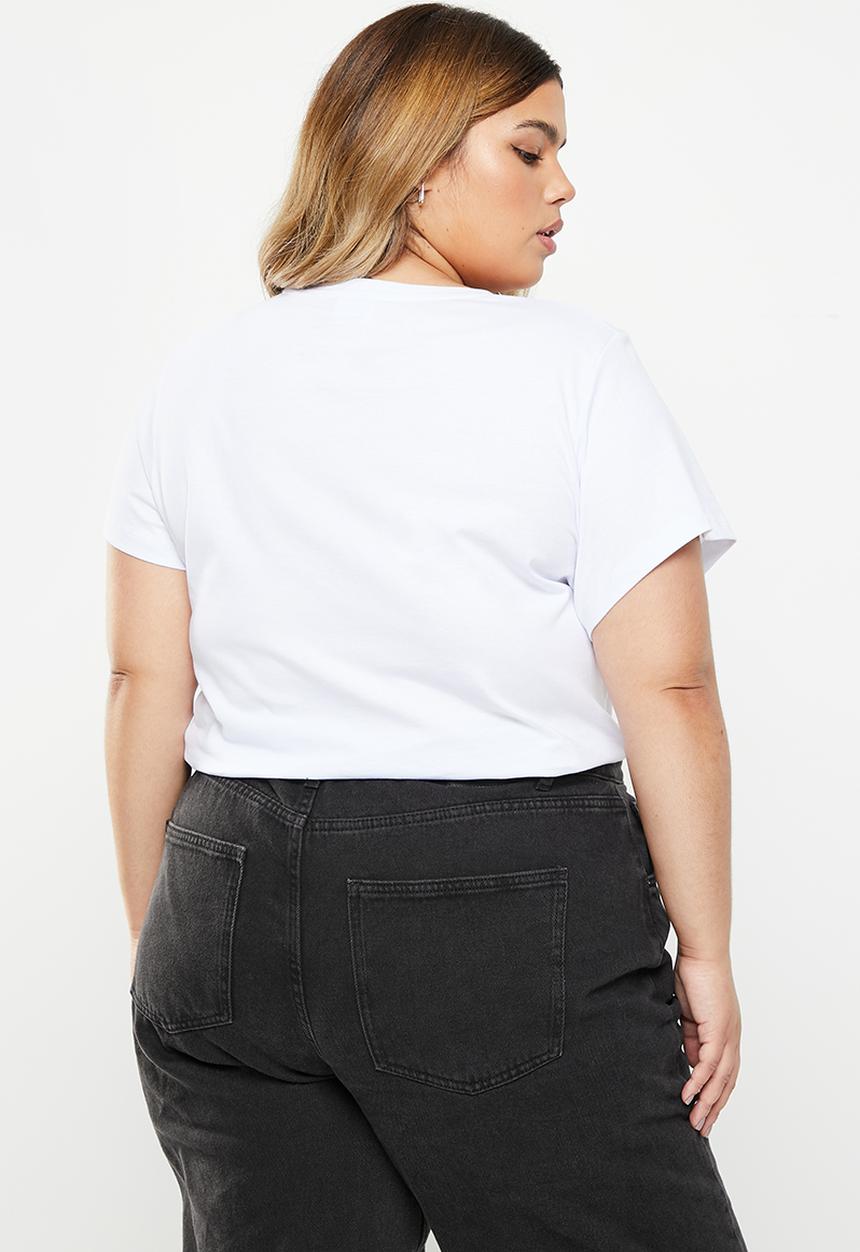 Cotton On - Curve 91 short sleeve tee - white