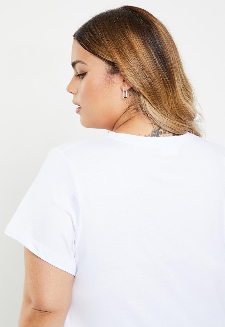 Cotton On - Curve 91 short sleeve tee - white