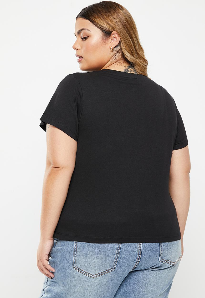 Cotton On - Curve 91 short sleeve tee - black