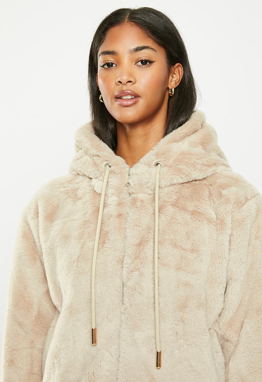 dailyfriday - Fur jacket - tan