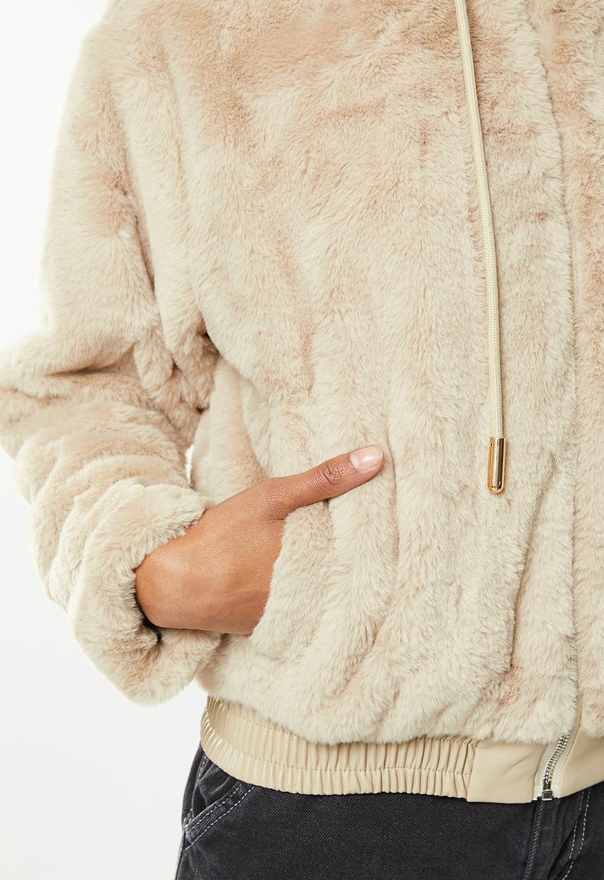 dailyfriday - Fur jacket - tan