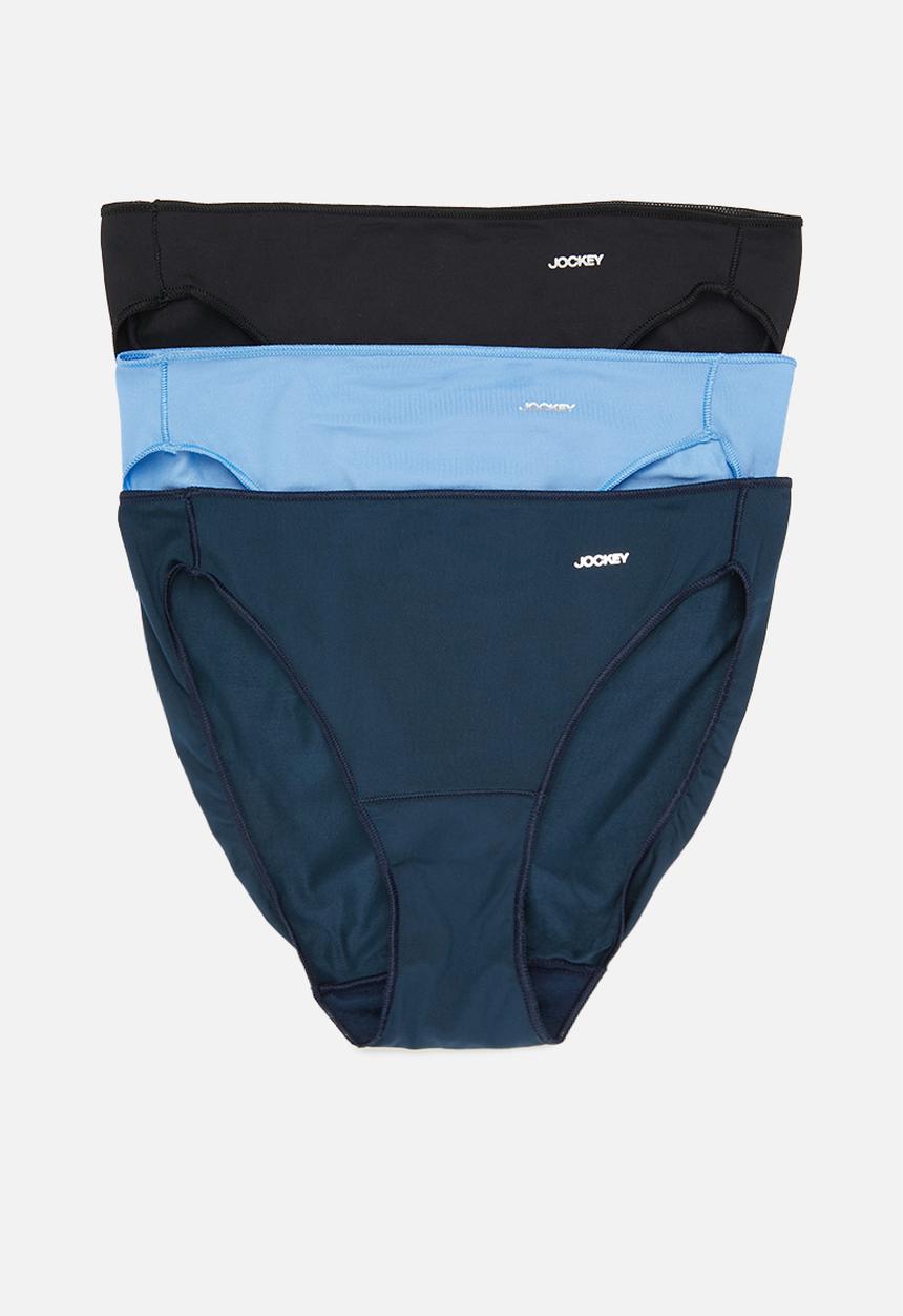 Jockey - 3 pack npl french cut - black/tranquil blue/midnight navy