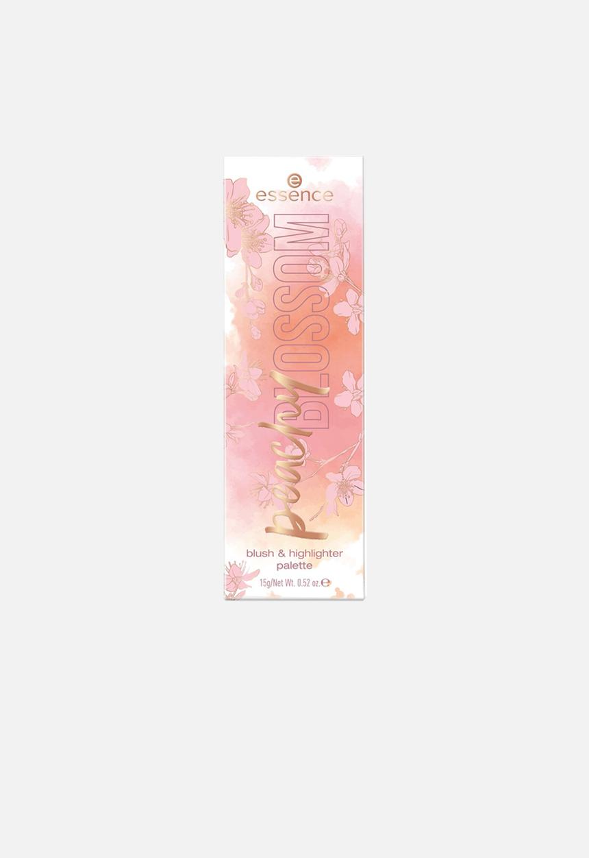 essence - peachy BLOSSOM blush & highlighter palette