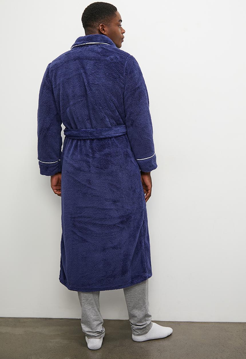basicthread - Plush robe - navy