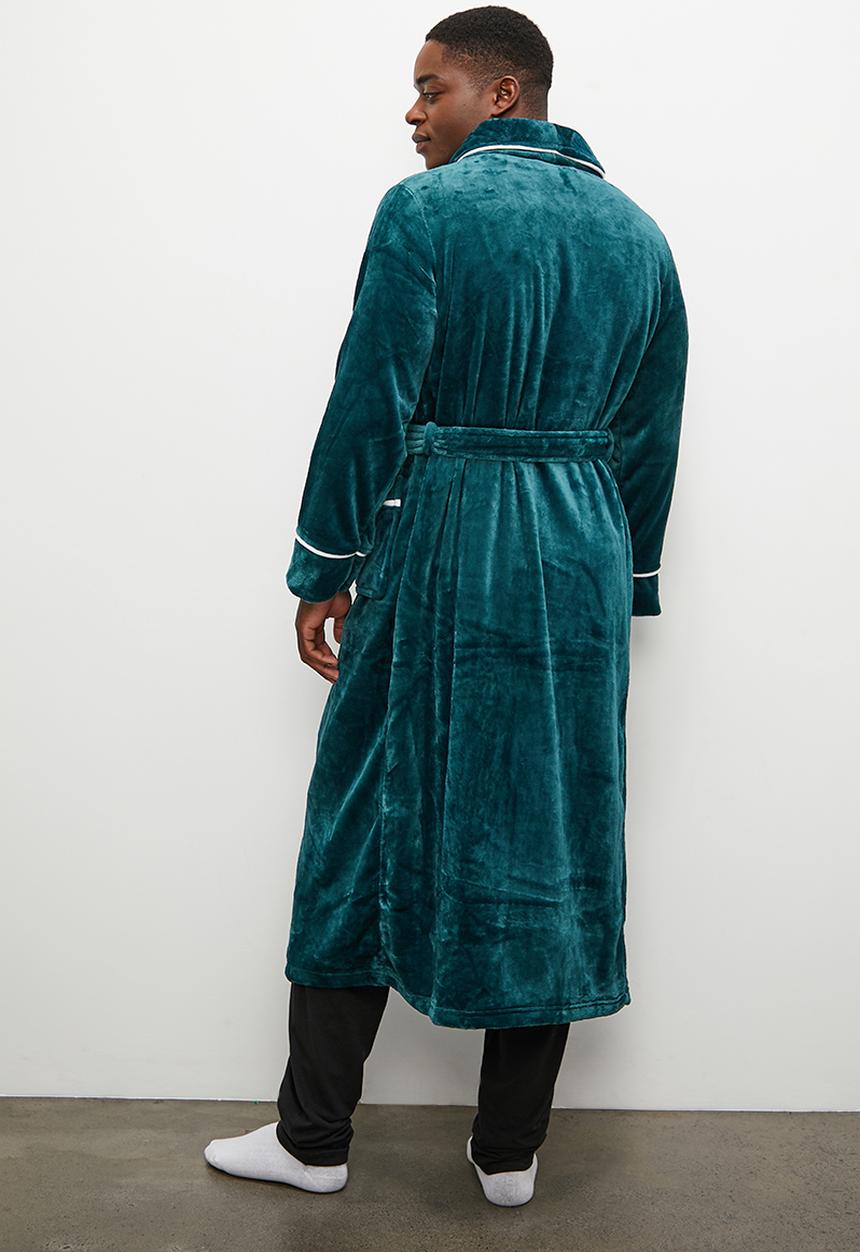 basicthread - Plush robe - teal