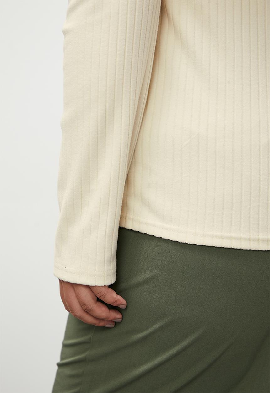 Superbalist - Roll neck fitted  top  -  white