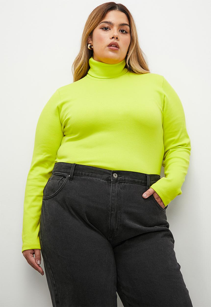 Superbalist - Poloneck tee - lime