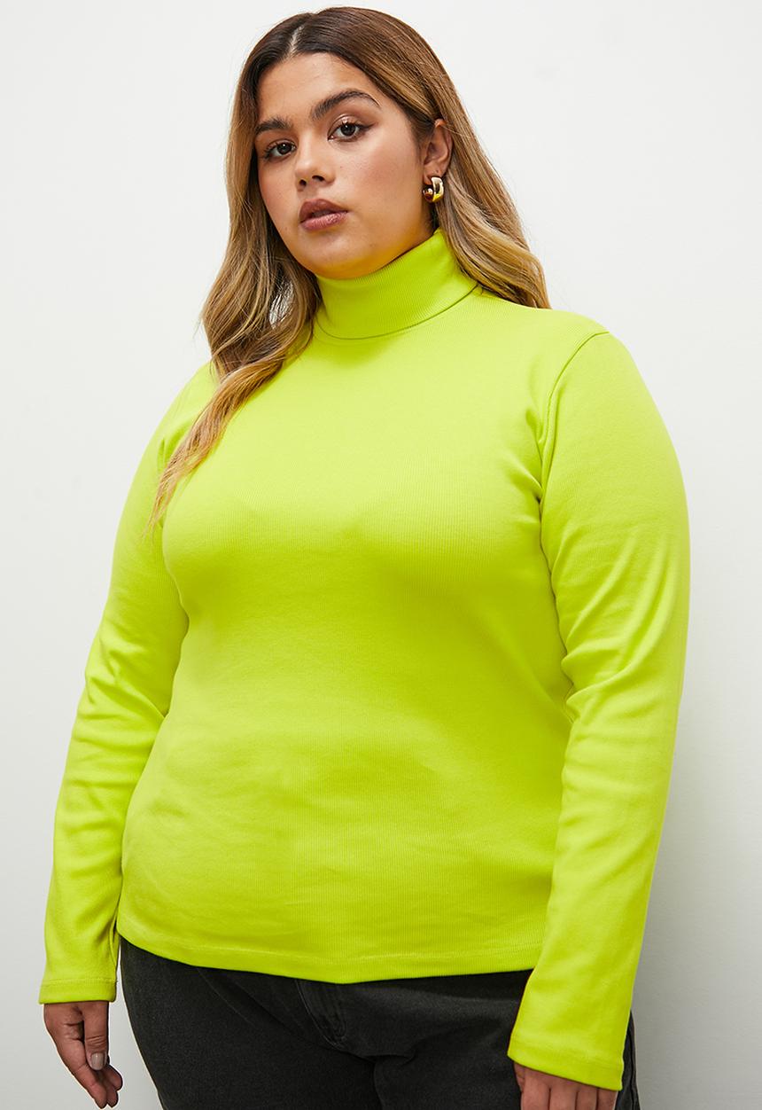 Superbalist - Poloneck tee - lime