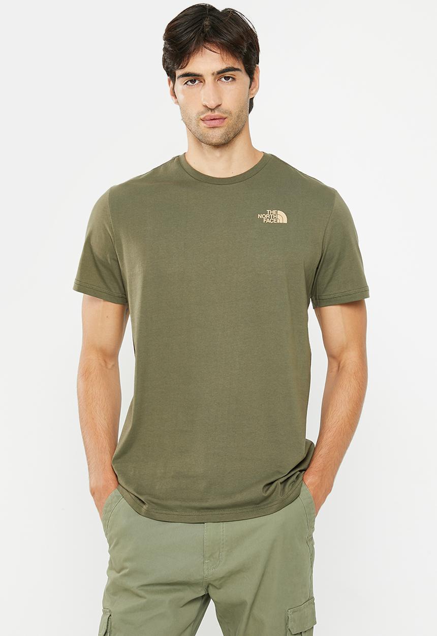 The North Face - Short sleeve redbox celebration tee - new taupe green-khaki stone