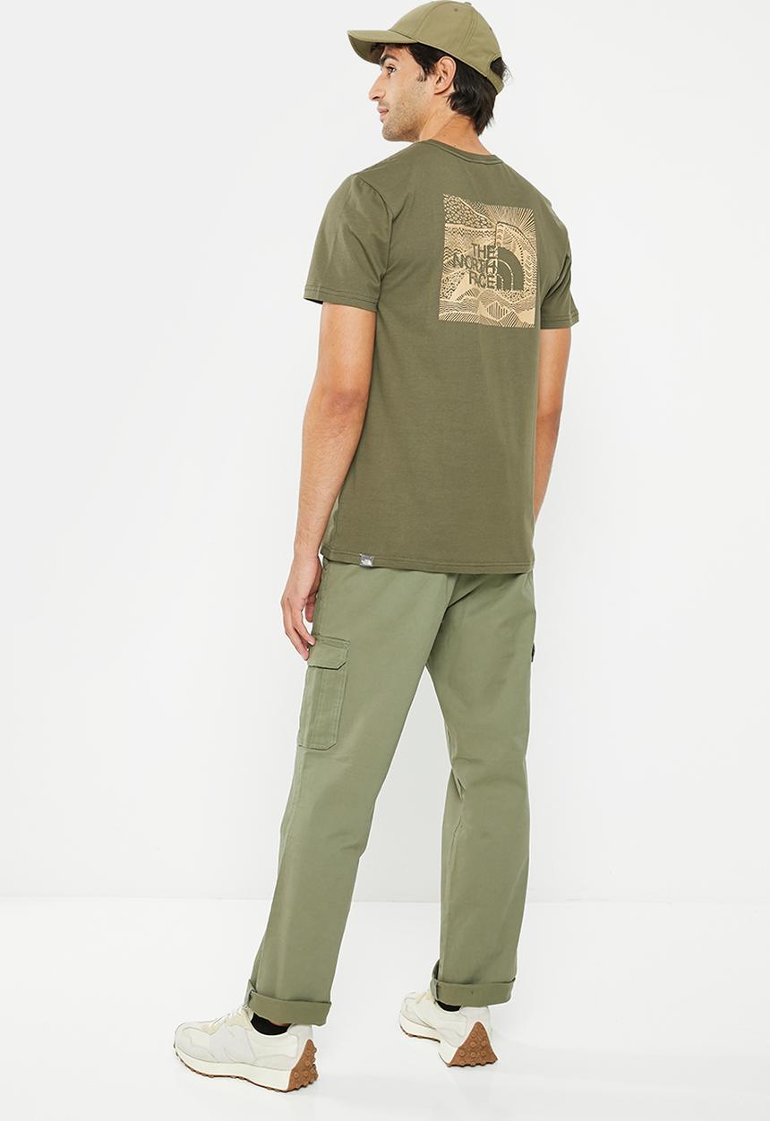 The North Face - Short sleeve redbox celebration tee - new taupe green-khaki stone