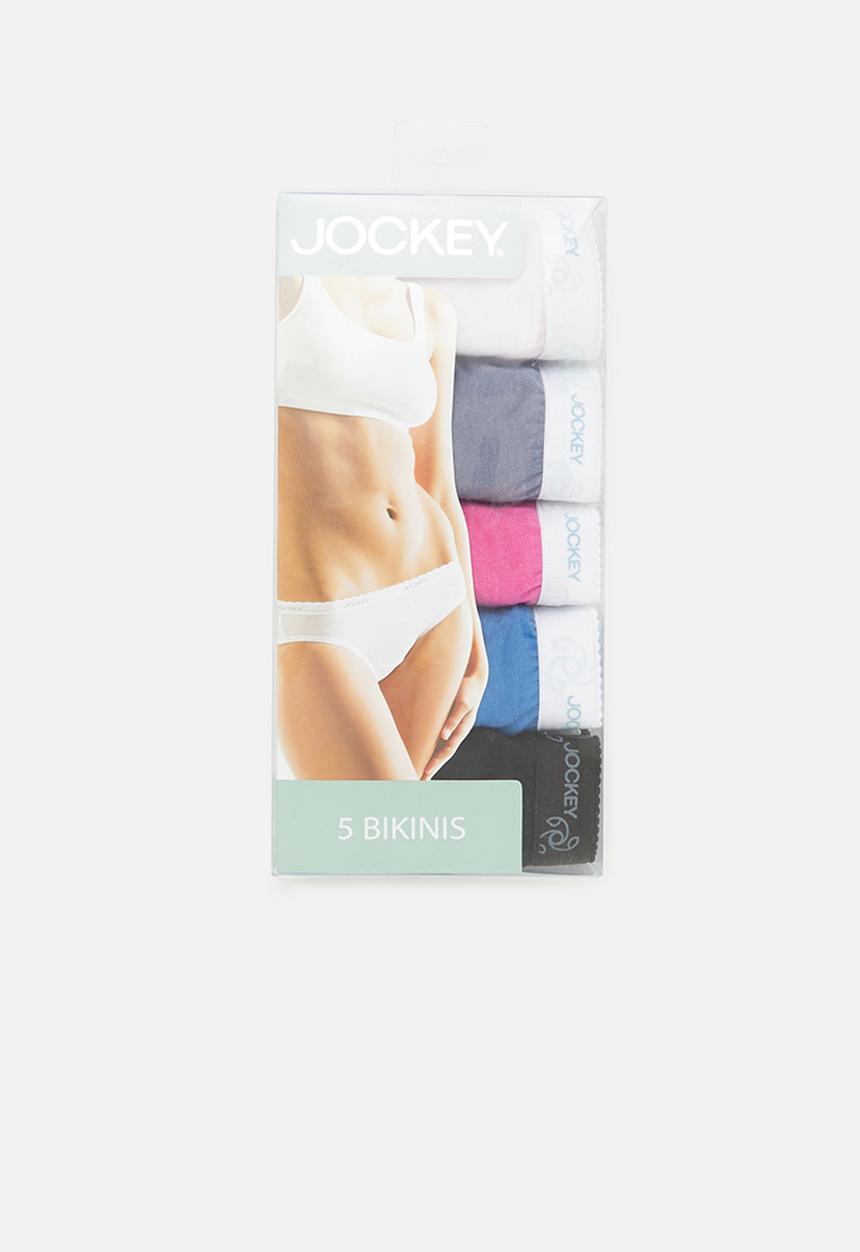 Jockey - 5 pack plain bikini - multi 