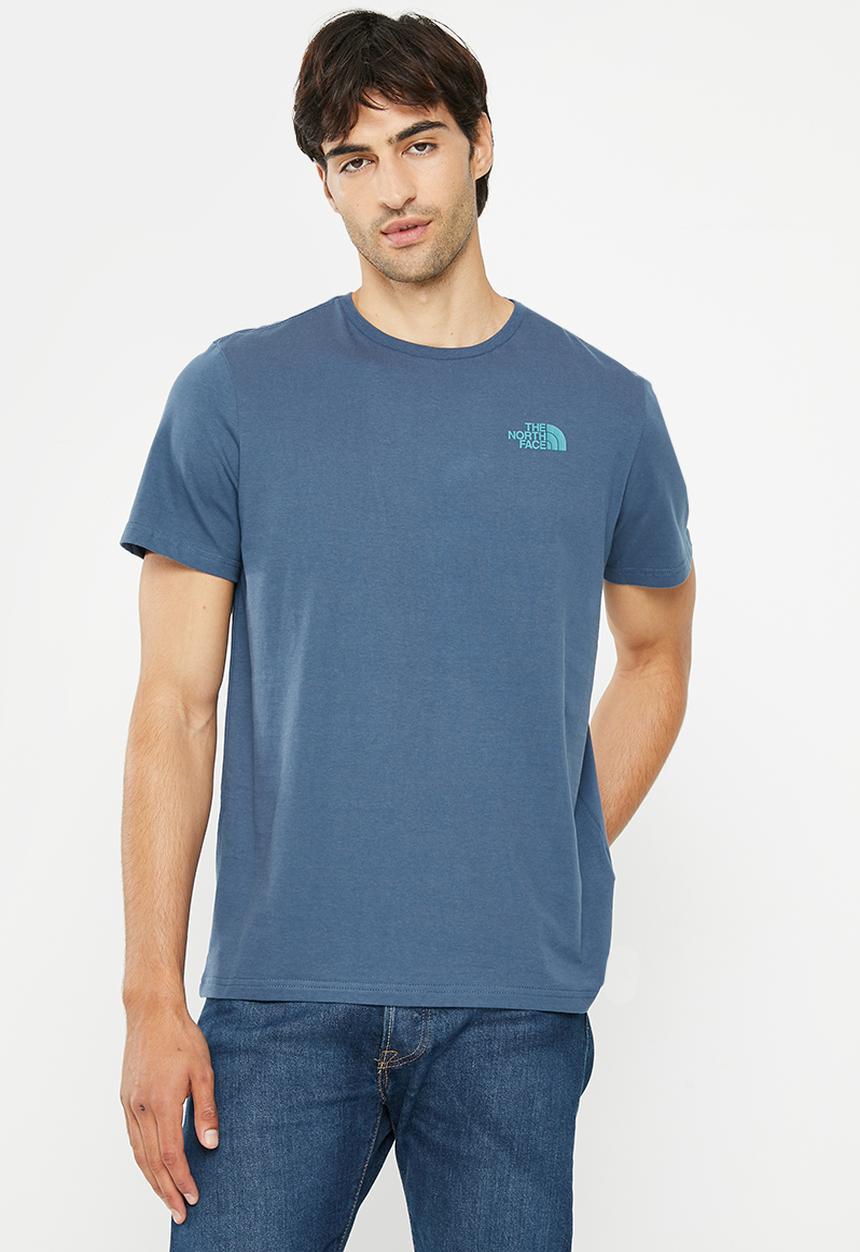 The North Face - Biner graphic 4 tee - shady blue (hdc)