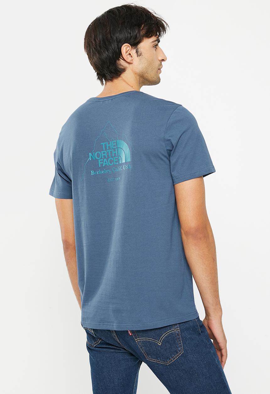 The North Face - Biner graphic 4 tee - shady blue (hdc)