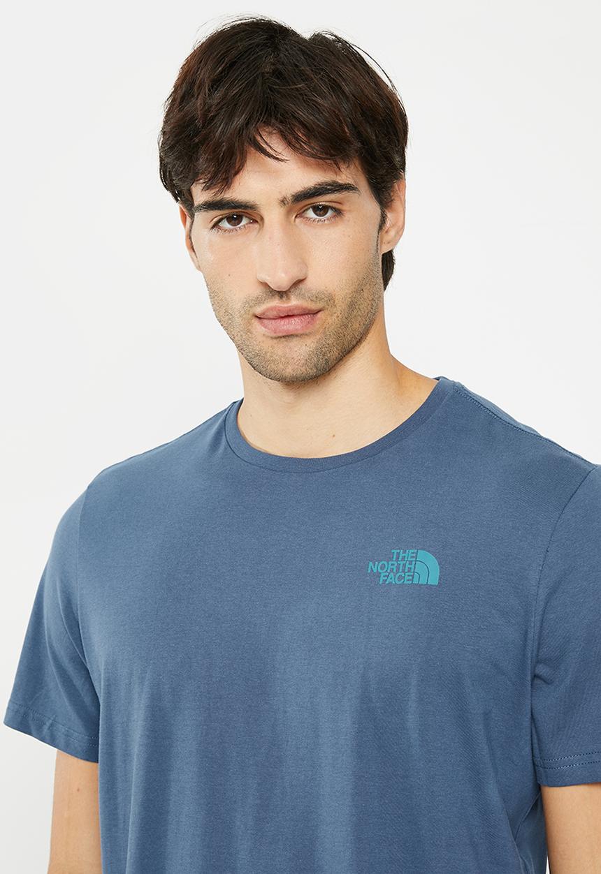 The North Face - Biner graphic 4 tee - shady blue (hdc)