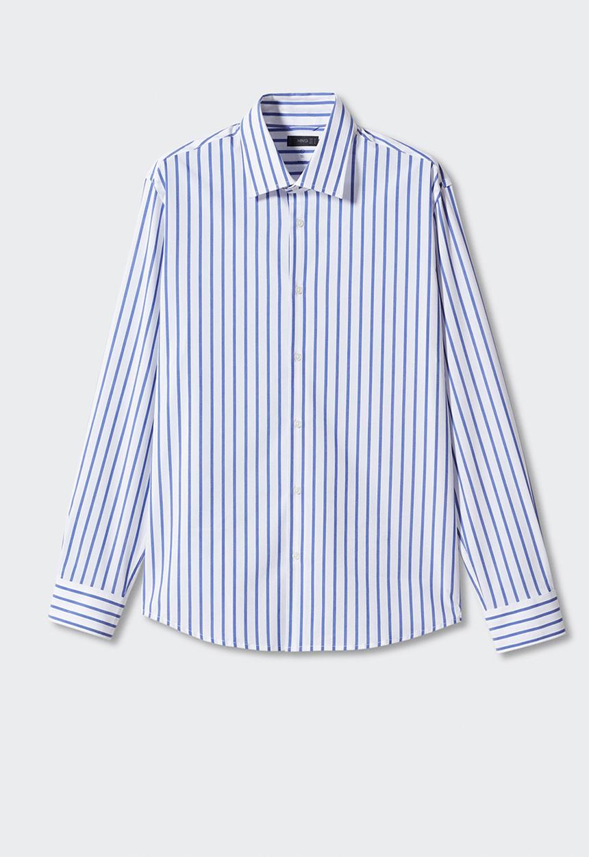 MANGO - Shirt marisma - white & blue