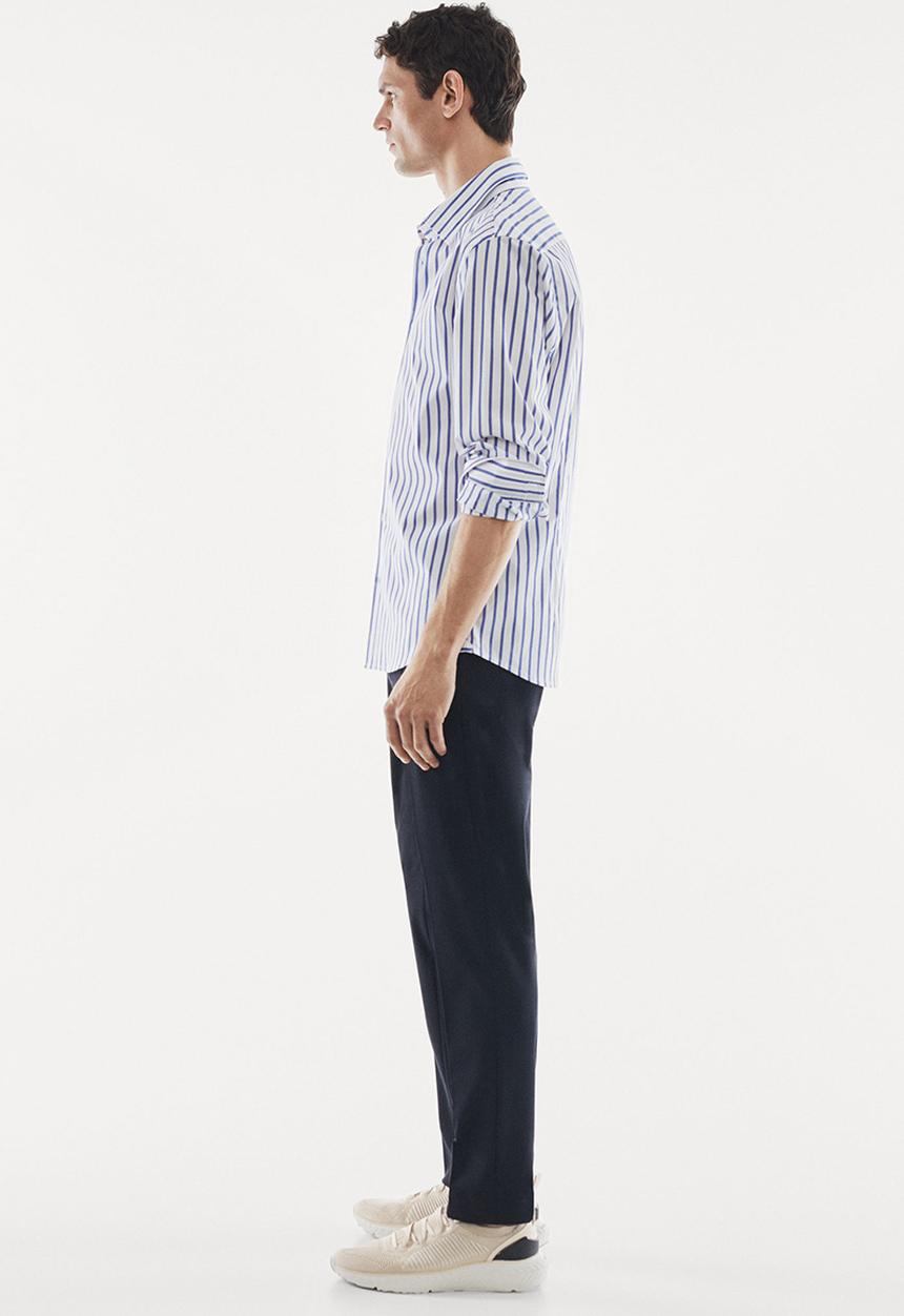 MANGO - Shirt marisma - white & blue