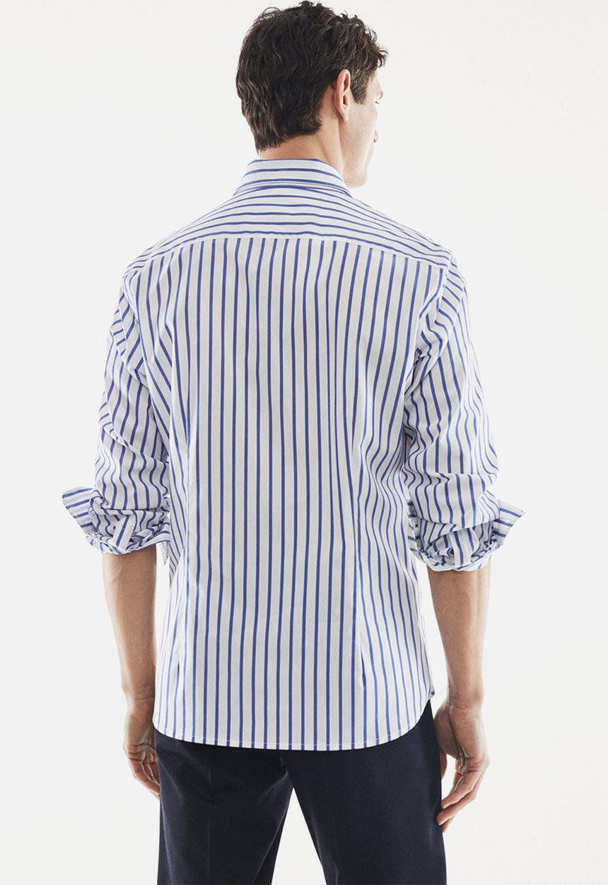 MANGO - Shirt marisma - white & blue