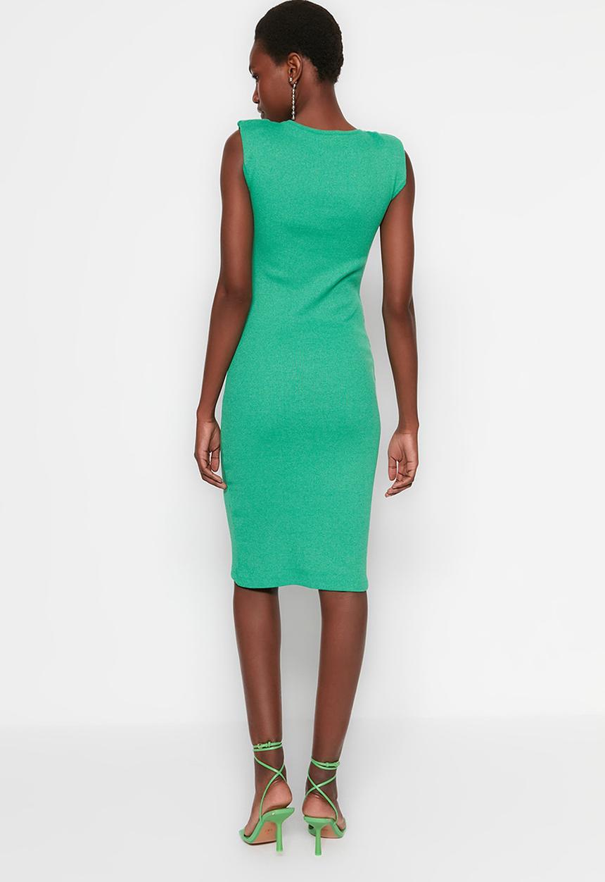 Trendyol - Knit bodycon dress - green
