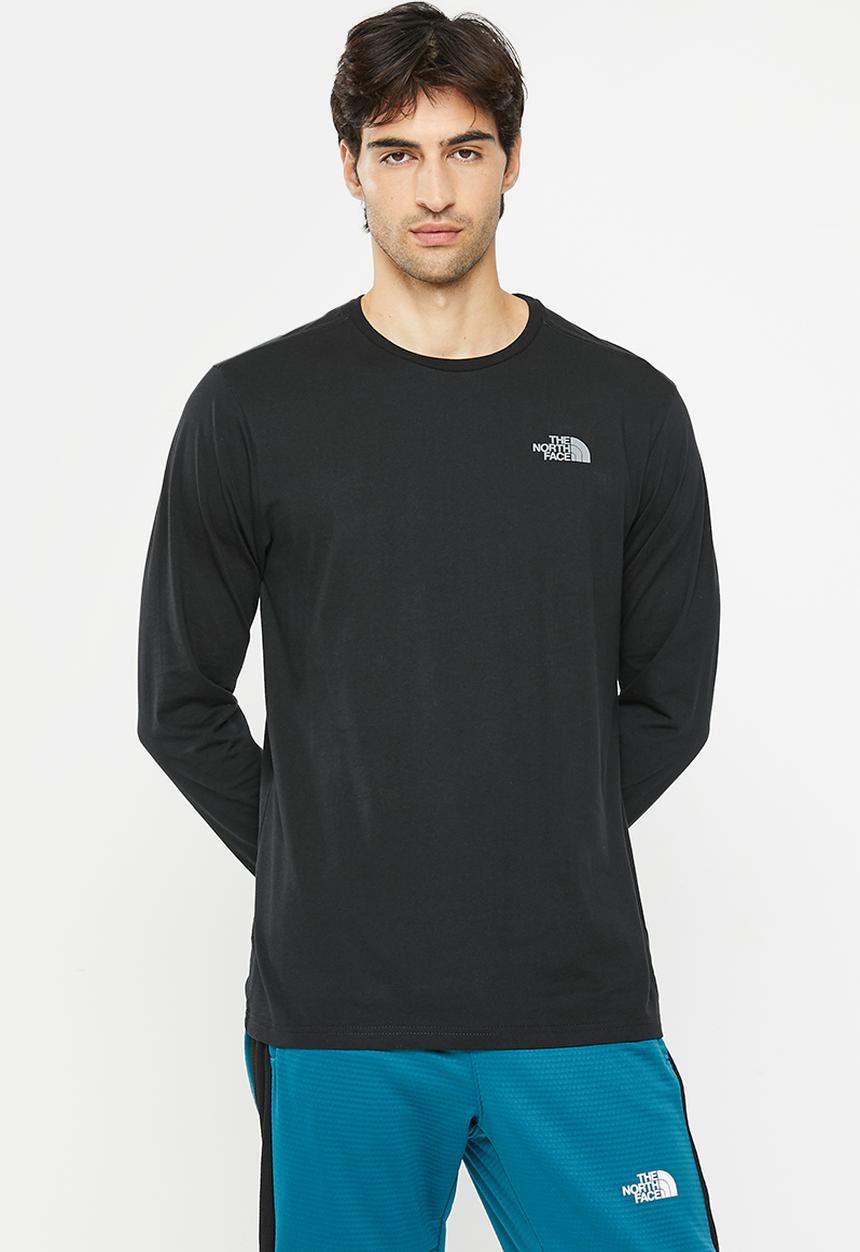 The North Face - Long sleeve easy tee - eu - tnf black-zinc grey (kz2)