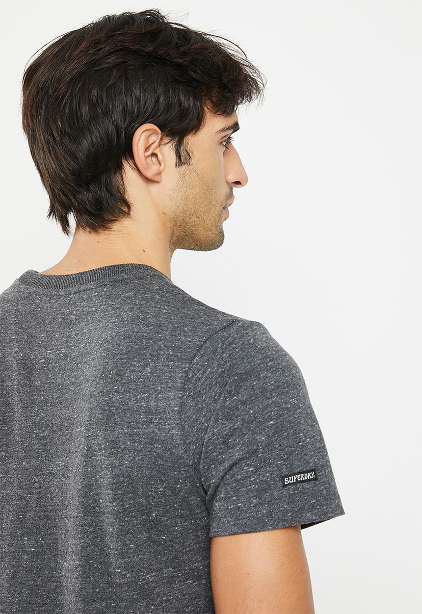 Superdry. - Vintage venue tonal tee - charcoal heather