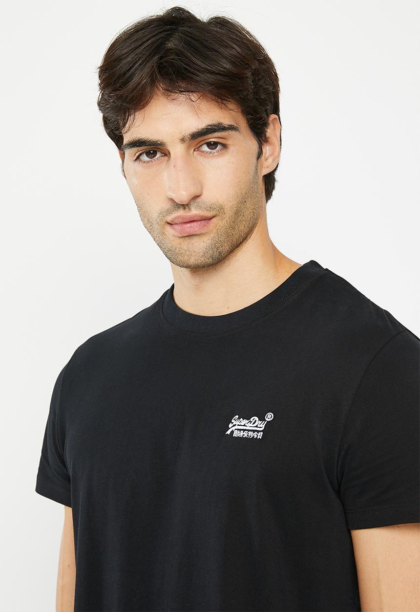 Superdry. - Vintage logo emb tee - black/optic