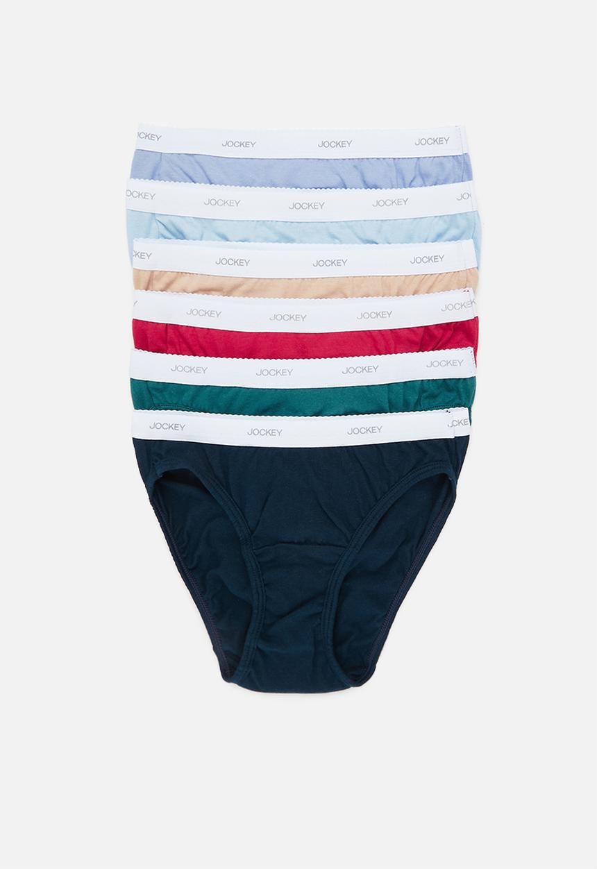 Jockey - 6 pack value plain french cut - multi 