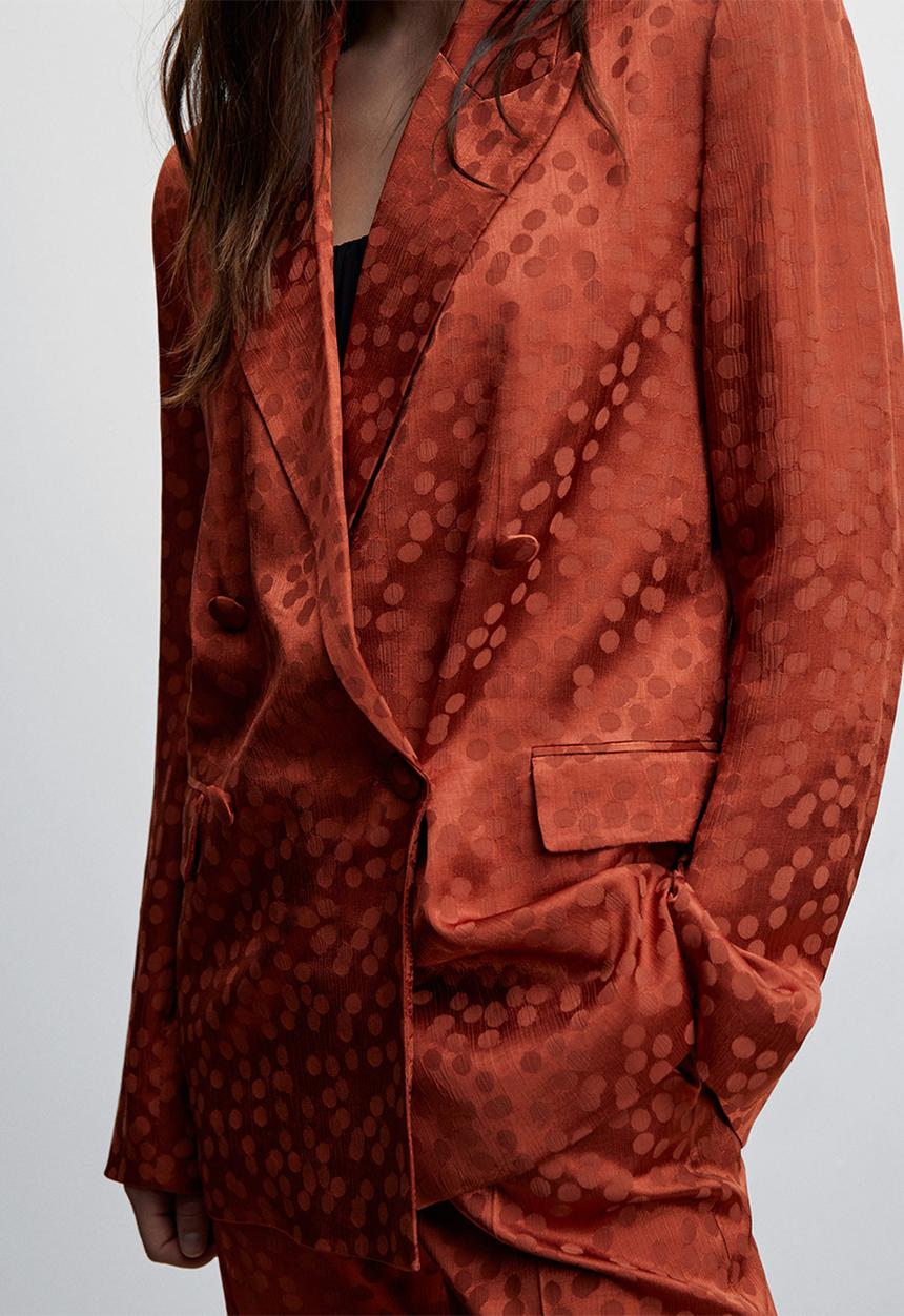 MANGO - Blazer topete - mid orange
