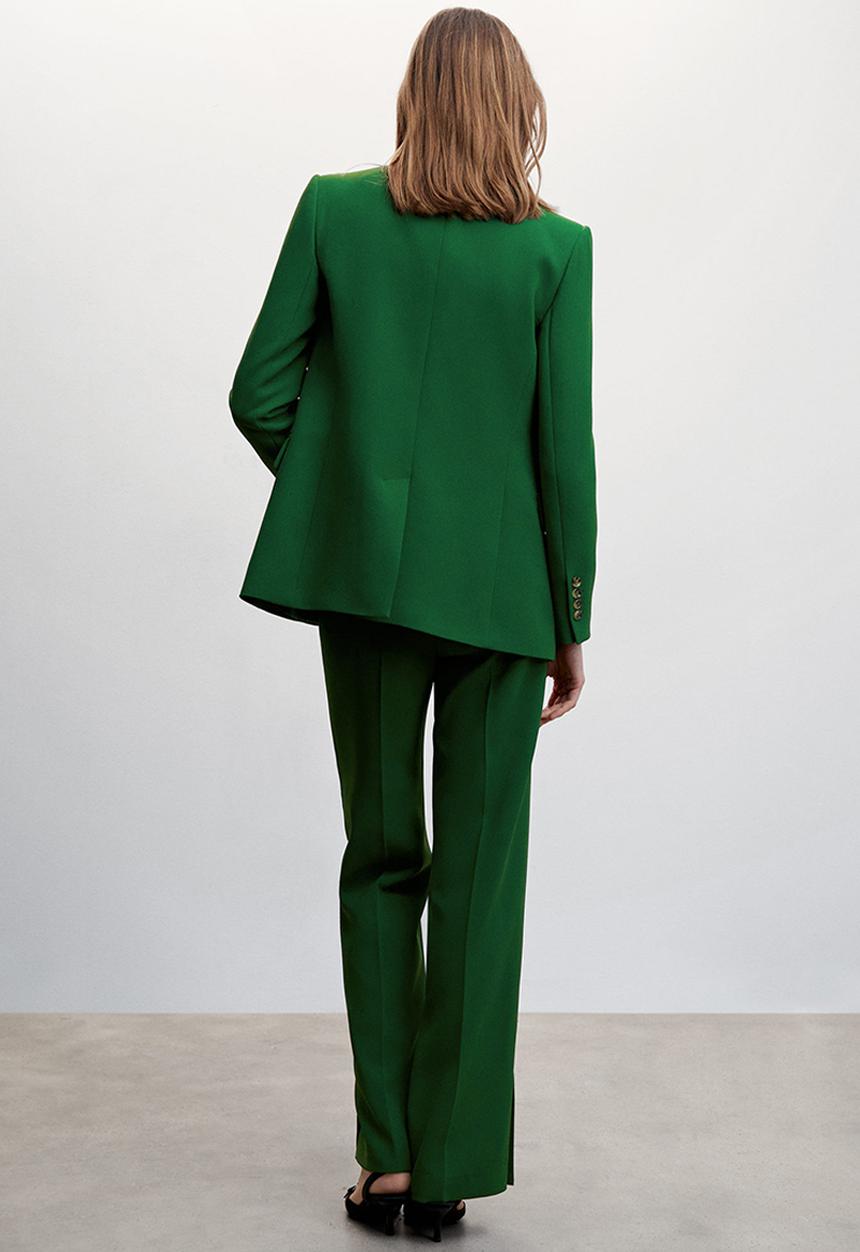 MANGO - Blazer maca - green