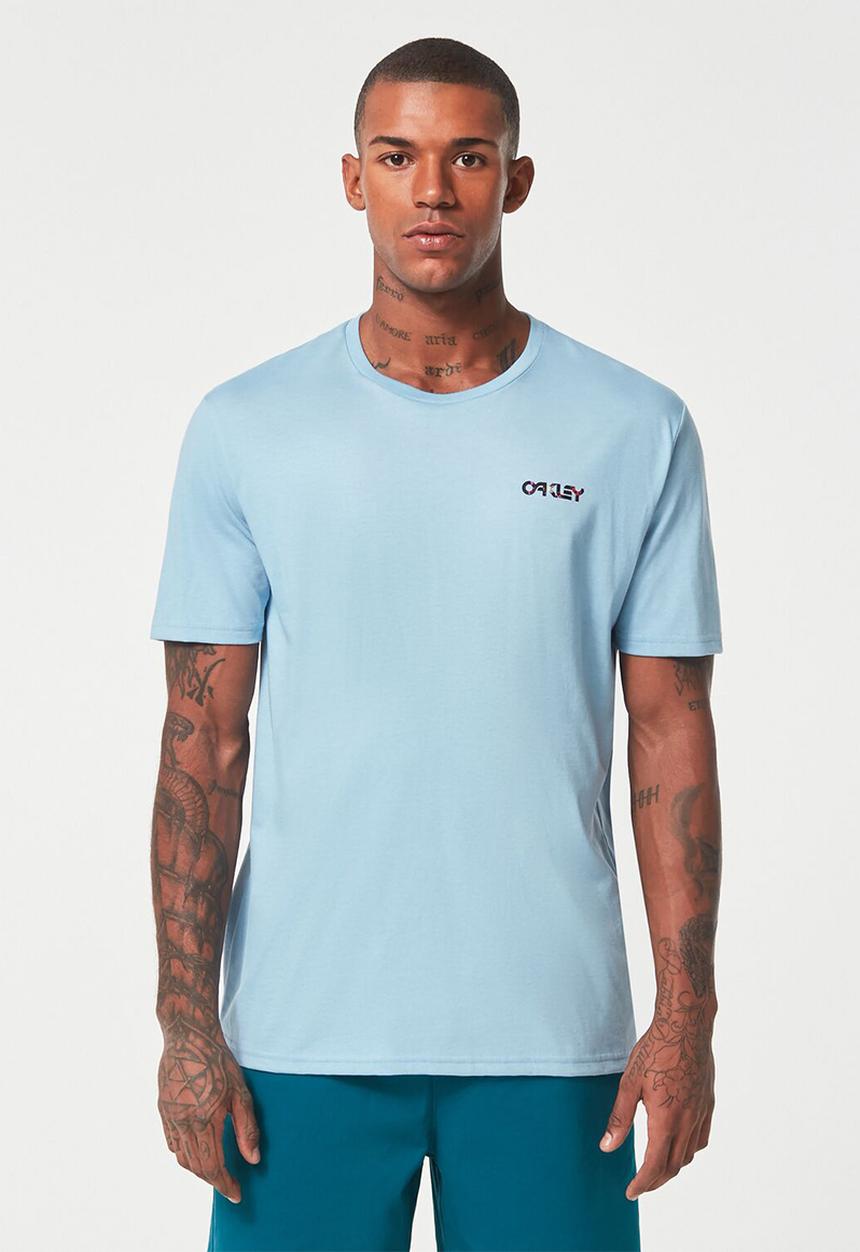 Oakley - Wynwood bark rc tee - stonewash blue
