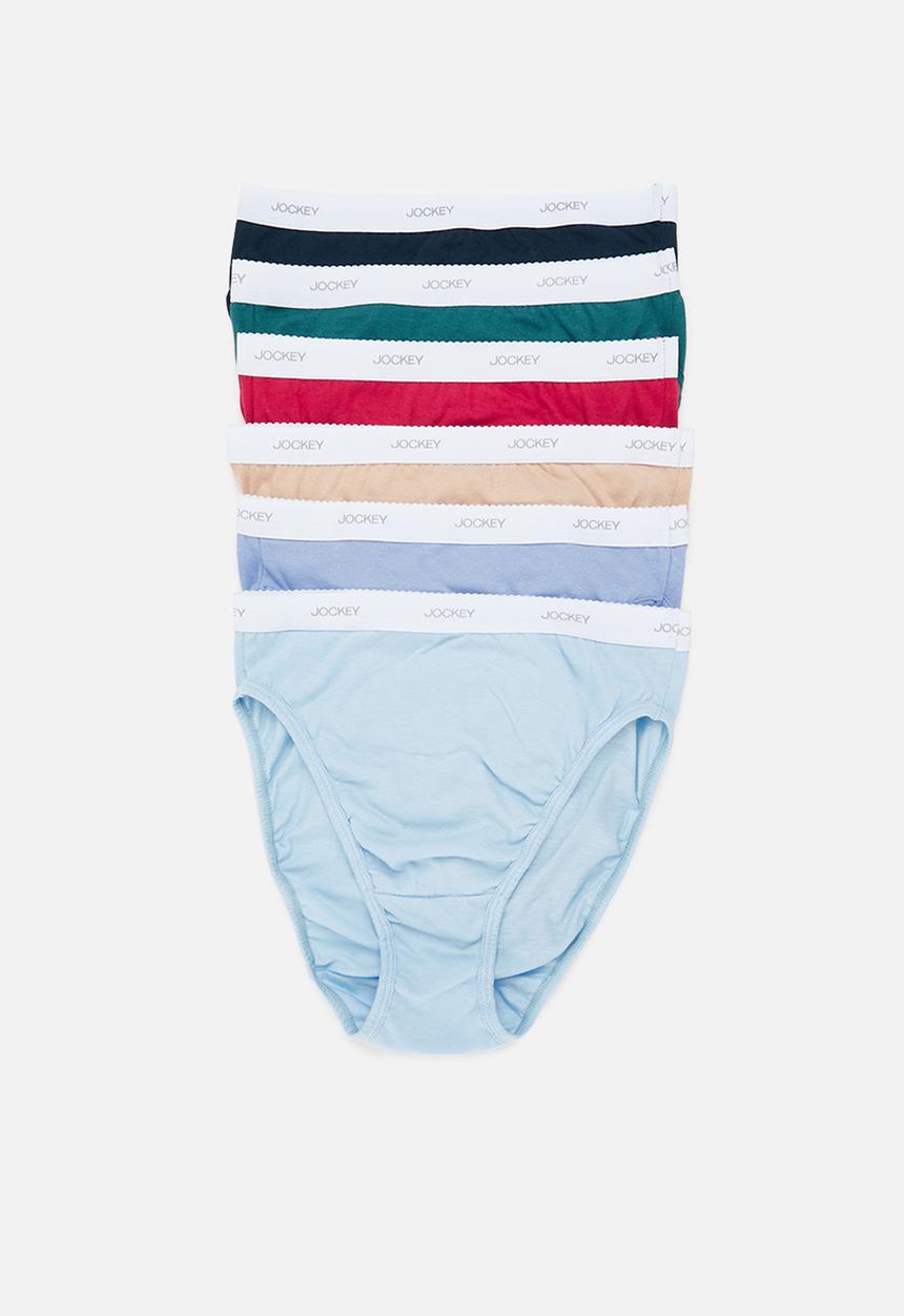 Jockey - 6 pack value plain bikini - multi 