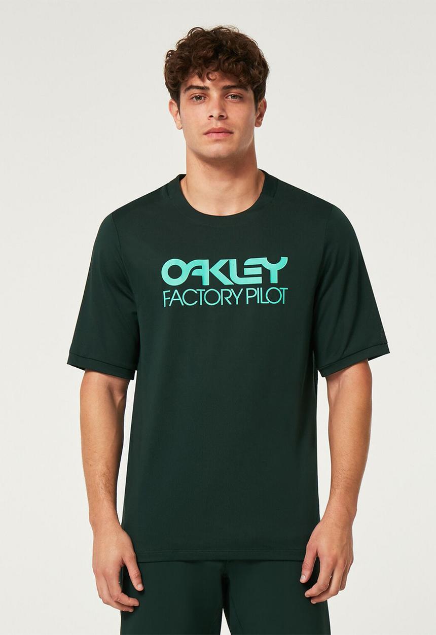 Oakley - Factory pilot mtb short sleeve jersey ii - hunter green (helmet)