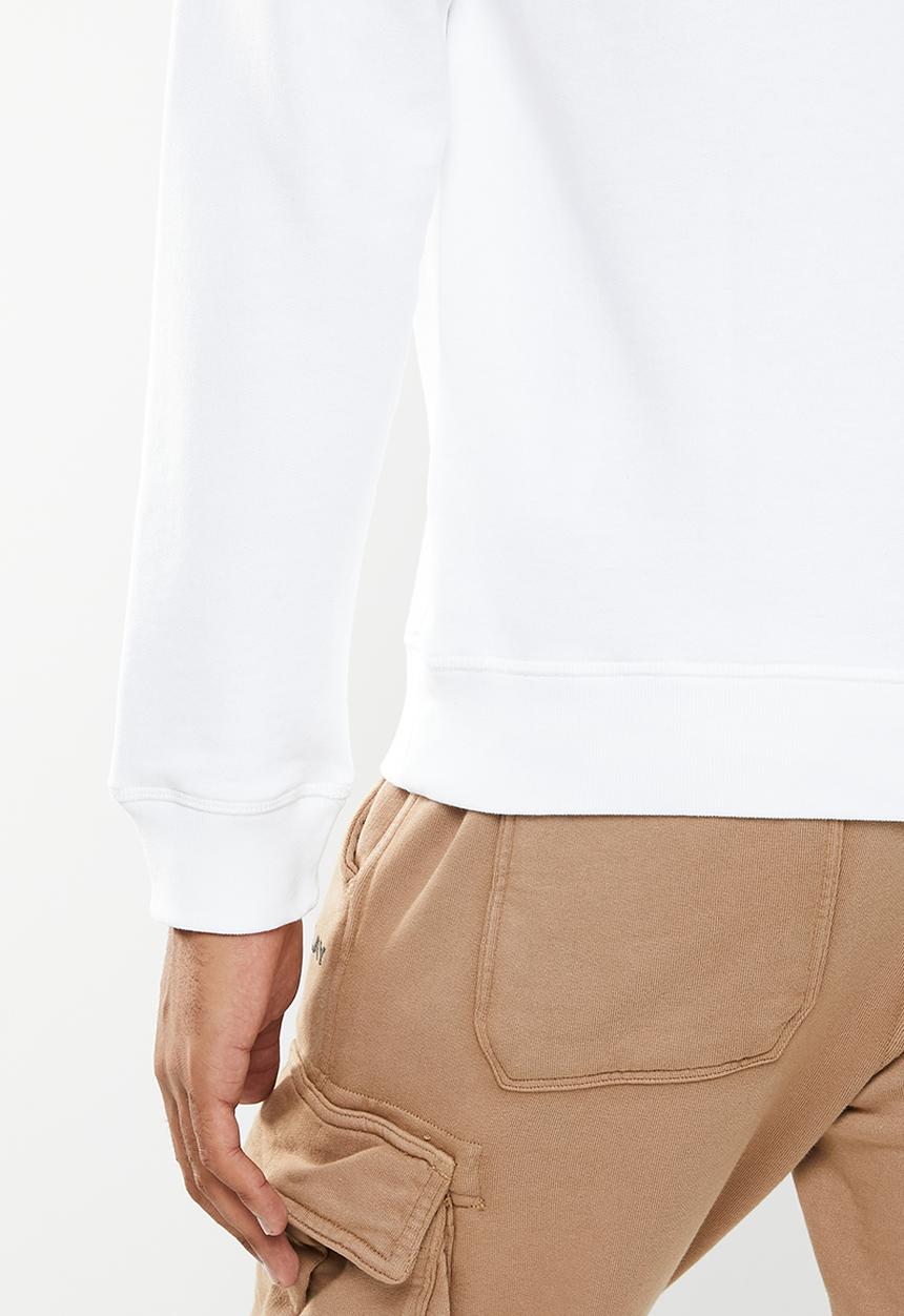 Replay - Organic cotton crewneck sweatshirt - White