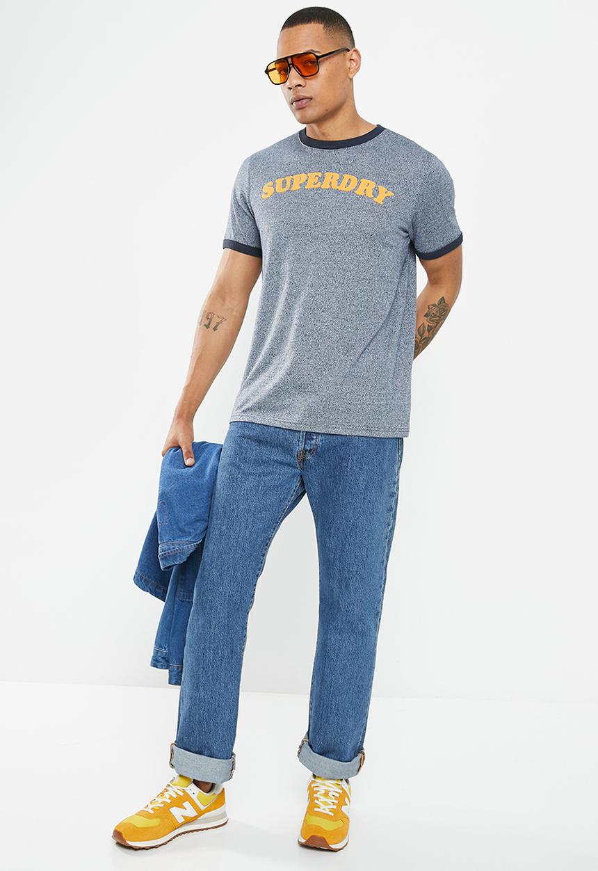 Superdry. - Vintage cooper class rngr tee - frosted navy grit