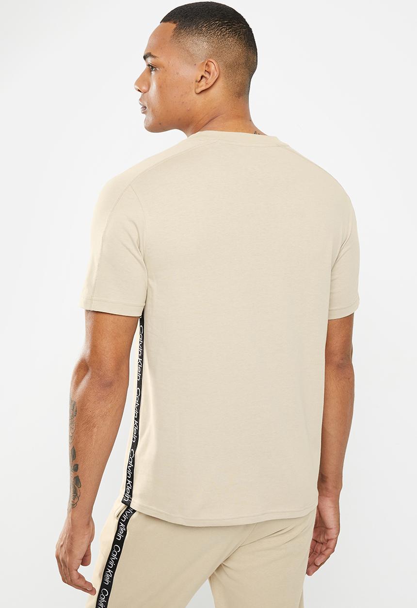 Calvin Klein - CK pw - short sleeve T-shirt mens - beige 