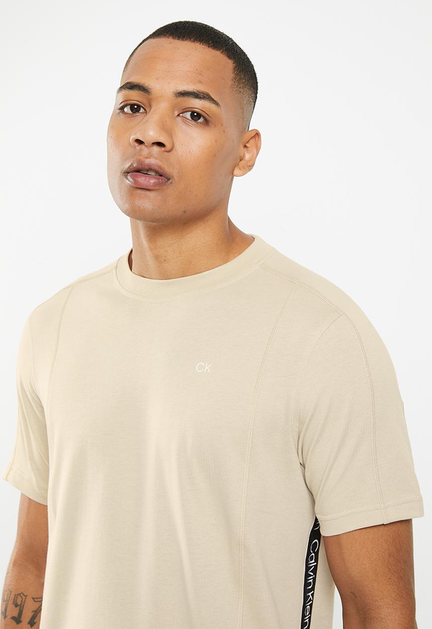 Calvin Klein - CK pw - short sleeve T-shirt mens - beige 