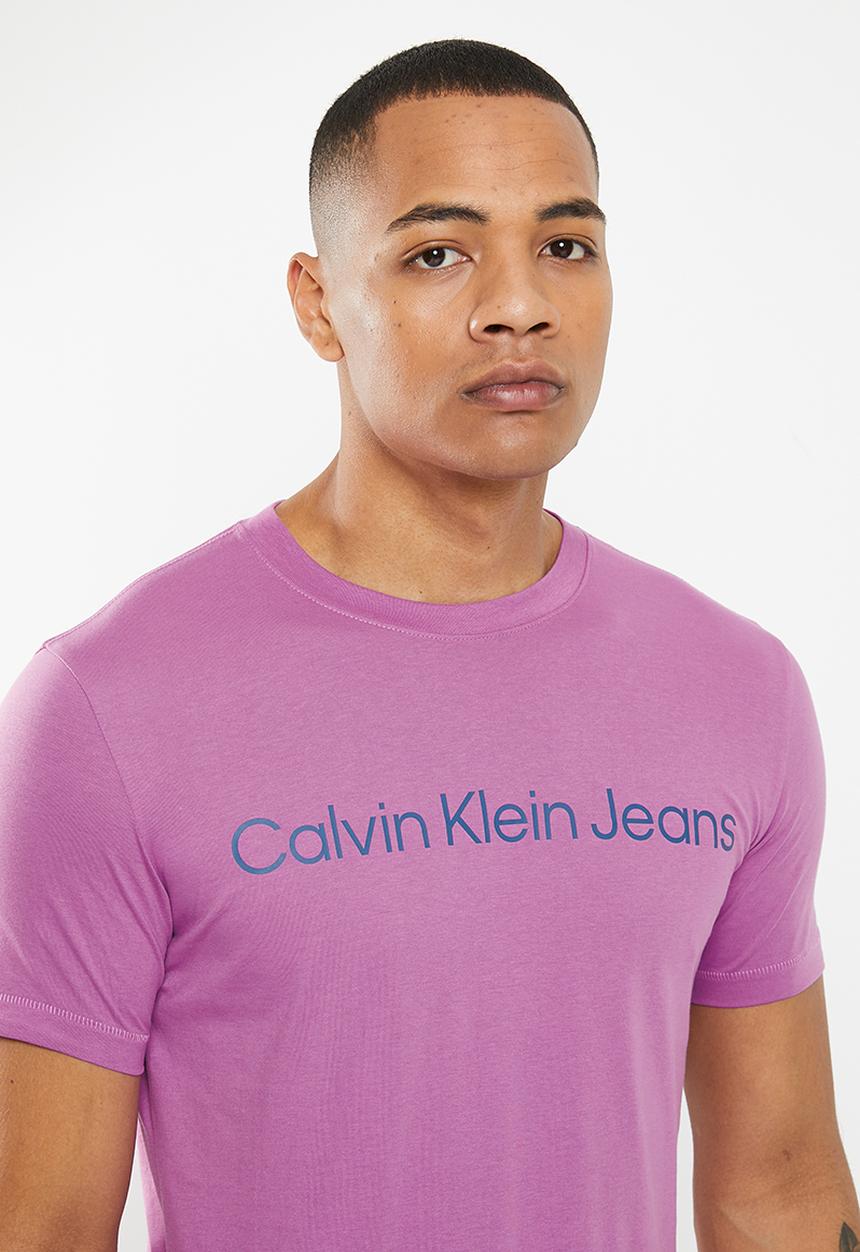 Calvin Klein - Institutional logo slim tee - iris orchid