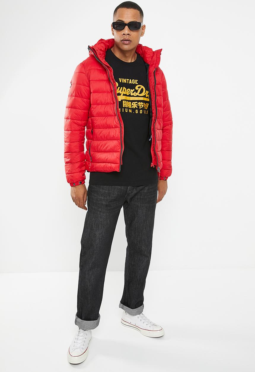Superdry. - Vintage logo heritage tee - black