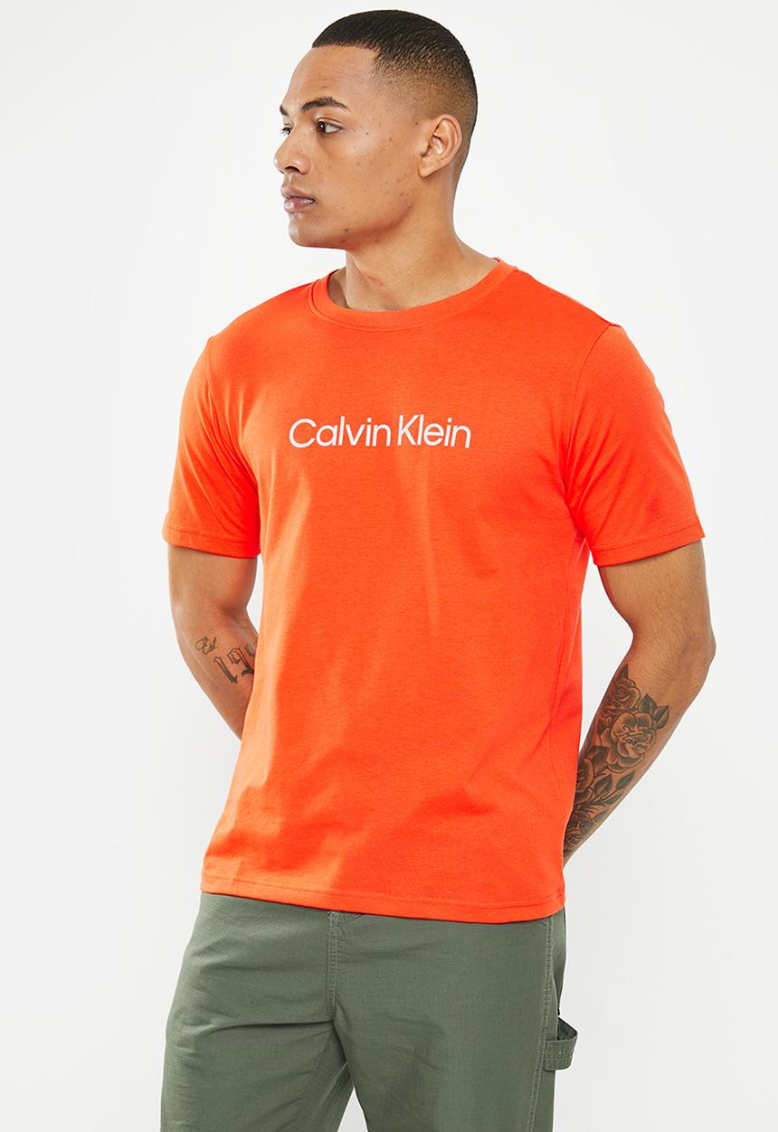 Calvin Klein - CK pw - short sleeve T-shirt mens - orange 