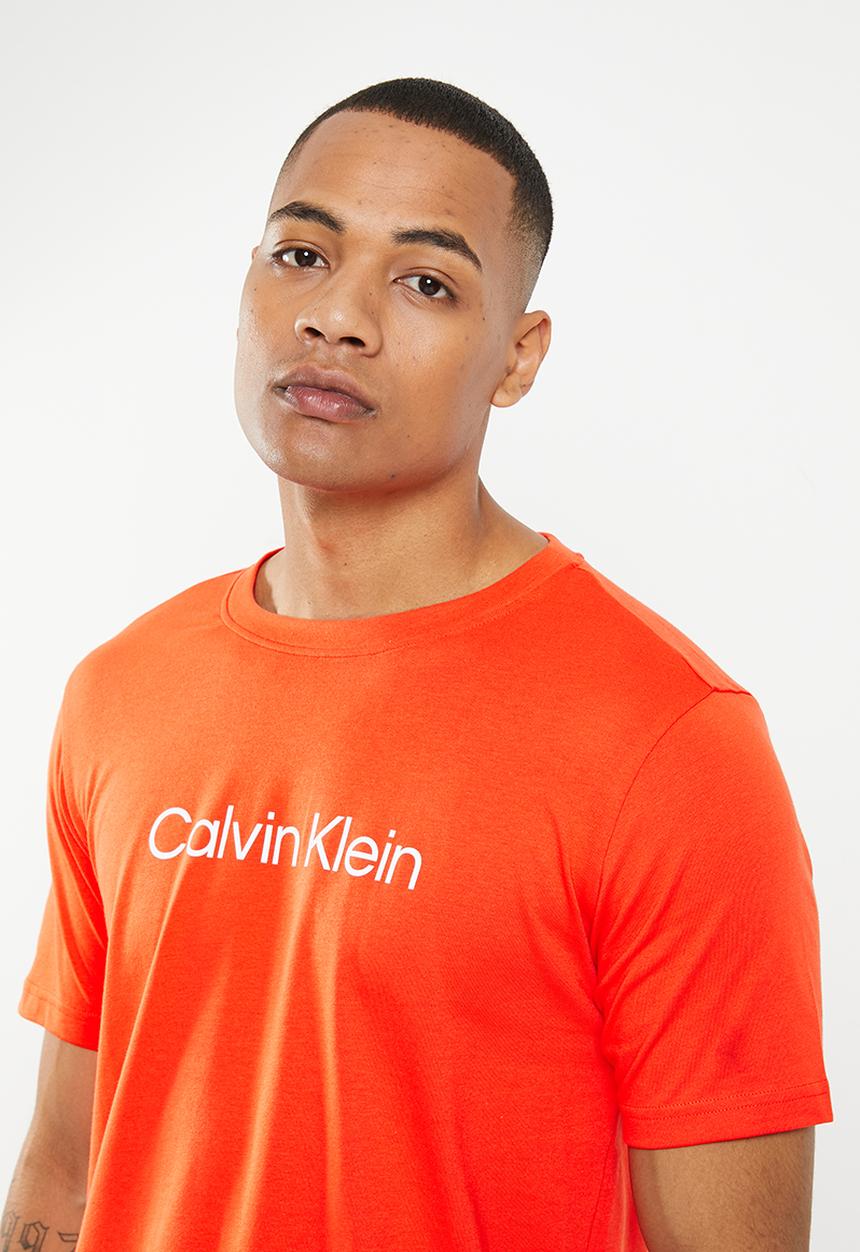 Calvin Klein - CK pw - short sleeve T-shirt mens - orange 