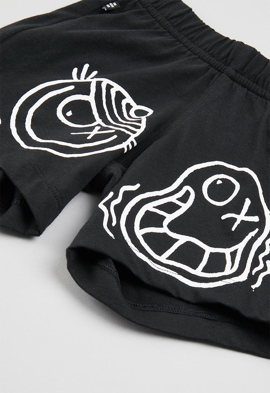 adidas Originals - Short & tee set - white/black