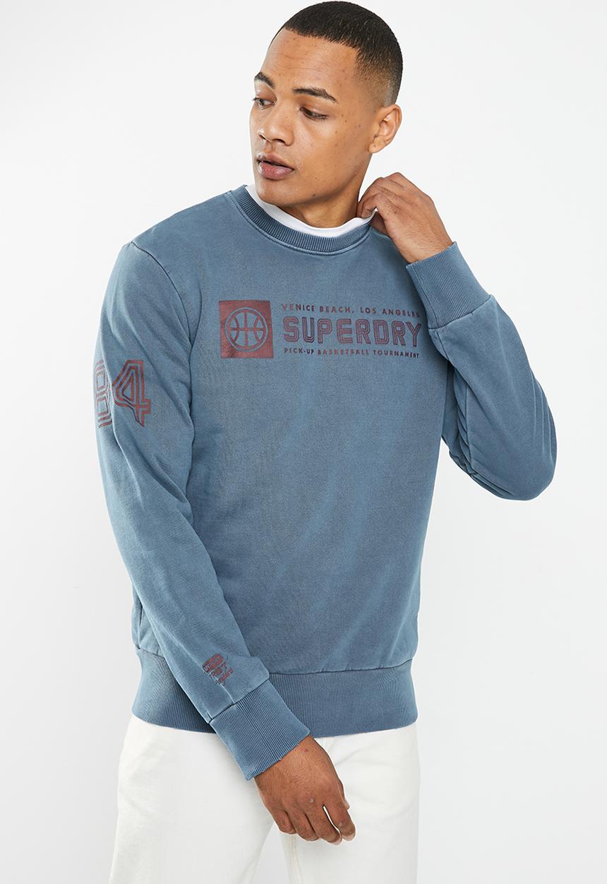 Superdry. - Vintage ath club crew - rich navy