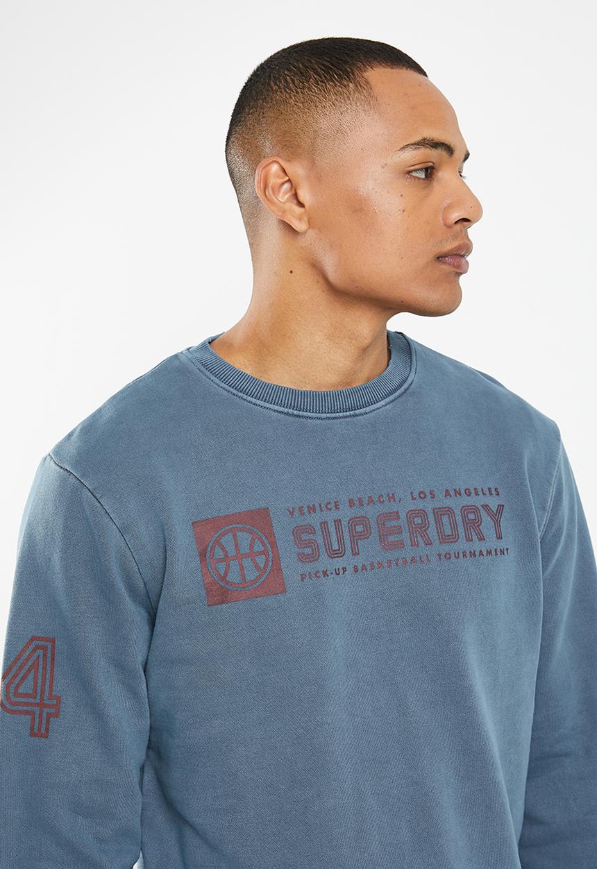 Superdry. - Vintage ath club crew - rich navy